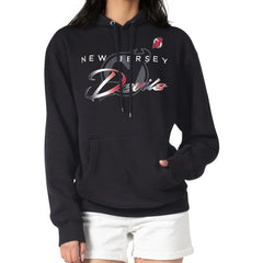 New Jersey Devils G-III 4Her by Carl Banks Shadow Logo Fleece Pullover Hoodie For Sale