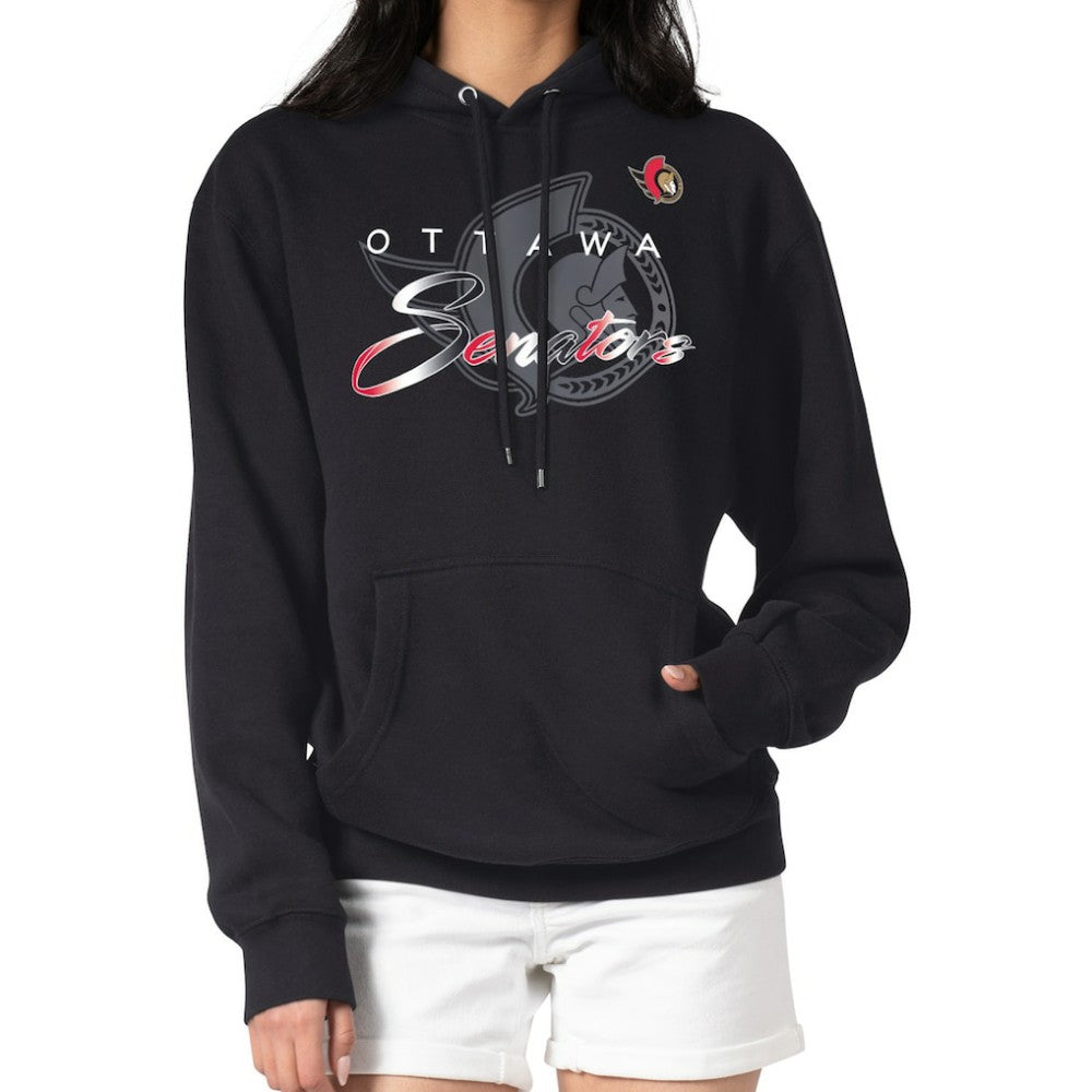 Ottawa Senators G-III 4Her by Carl Banks Shadow Logo Fleece Pullover Hoodie Outlet