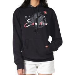 Ottawa Senators G-III 4Her by Carl Banks Shadow Logo Fleece Pullover Hoodie Outlet