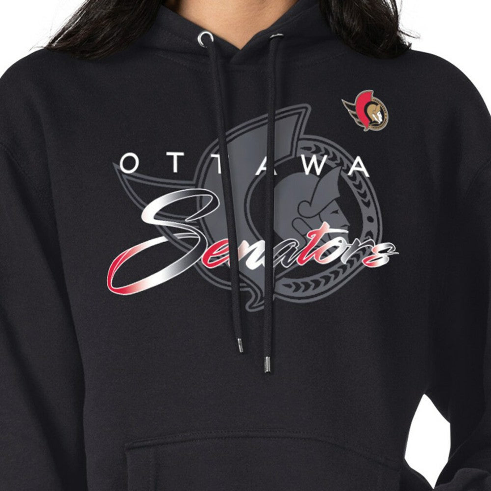 Ottawa Senators G-III 4Her by Carl Banks Shadow Logo Fleece Pullover Hoodie Outlet
