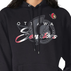 Ottawa Senators G-III 4Her by Carl Banks Shadow Logo Fleece Pullover Hoodie Outlet