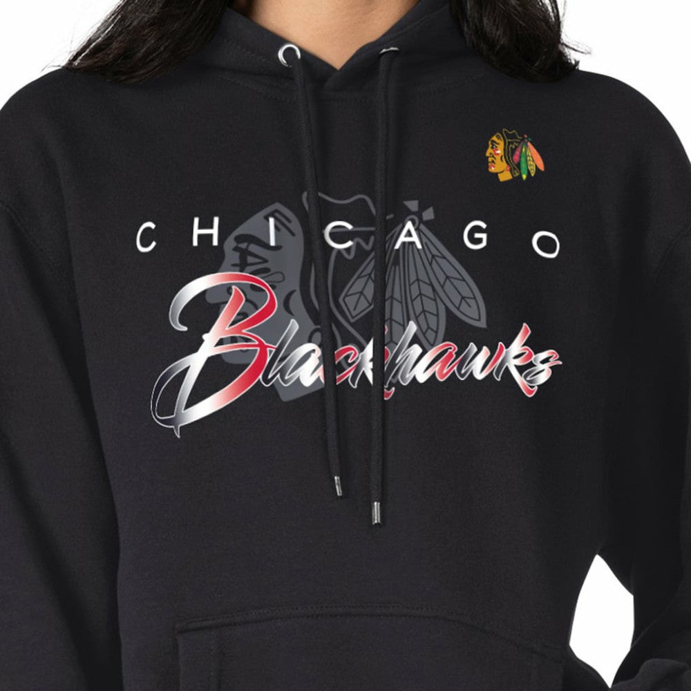 Chicago Blackhawks G-III 4Her by Carl Banks Shadow Logo Fleece Pullover Hoodie Discount