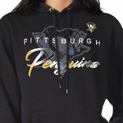 Pittsburgh Penguins G-III 4Her by Carl Banks Shadow Logo Fleece Pullover Hoodie On Sale