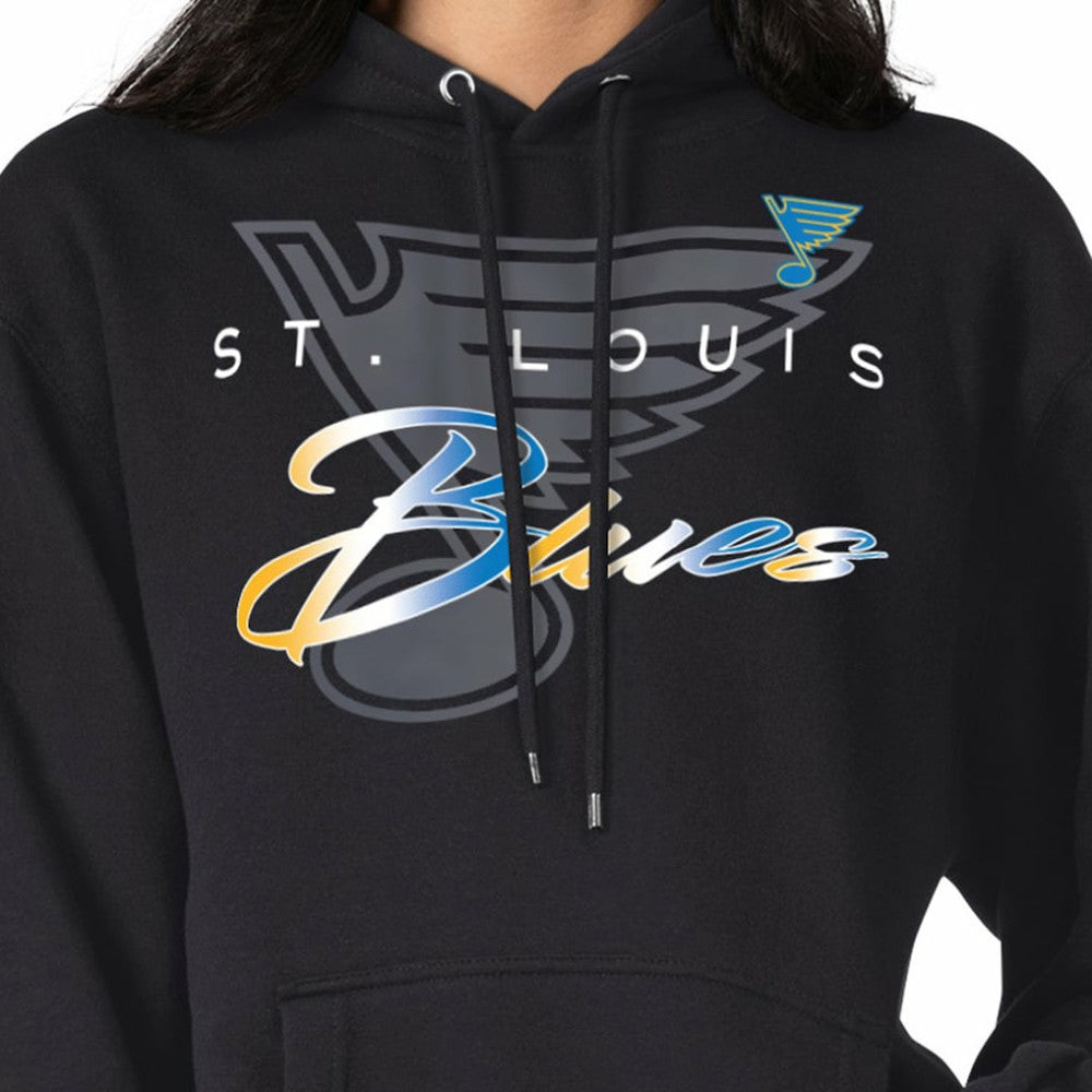 St. Louis Blues G-III 4Her by Carl Banks Shadow Logo Fleece Pullover Hoodie For Sale
