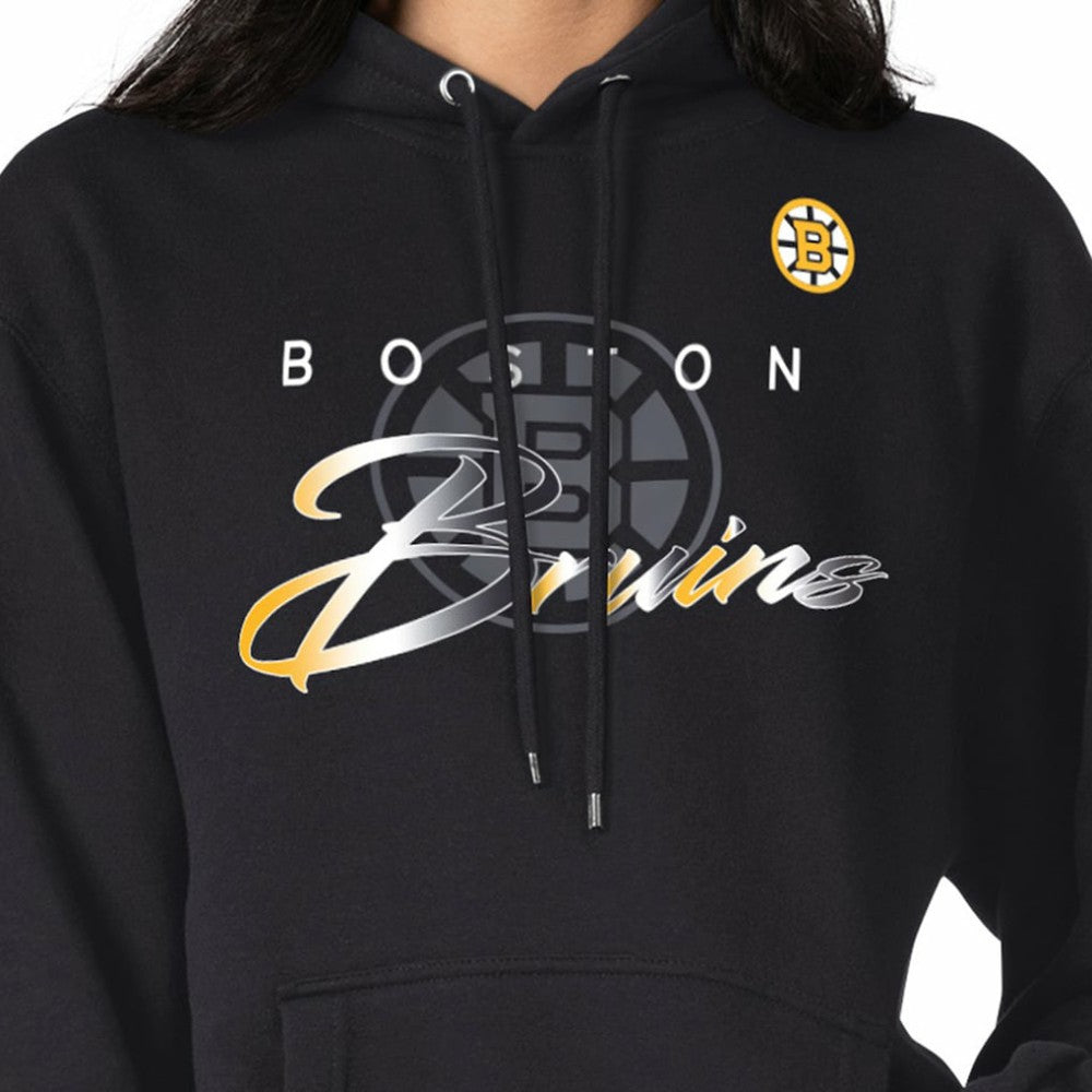 Boston Bruins G-III 4Her by Carl Banks Shadow Logo Fleece Pullover Hoodie Online