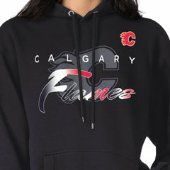Calgary Flames G-III 4Her by Carl Banks Shadow Logo Fleece Pullover Hoodie On Sale