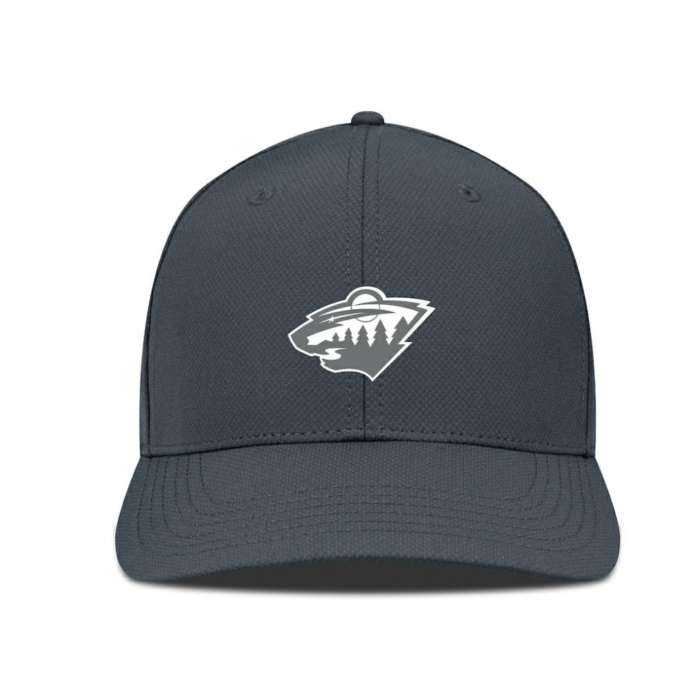 Minnesota Wild Levelwear Rise Slate & Snow Structured Flex Hat Discount