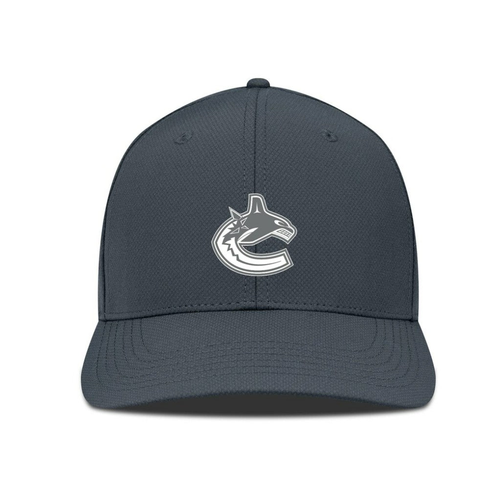 Vancouver Canucks Levelwear Rise Slate & Snow Structured Flex Hat Online