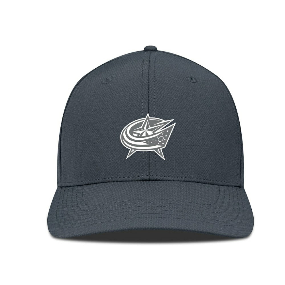 Columbus Blue Jackets Levelwear Rise Slate & Snow Structured Flex Hat On Sale