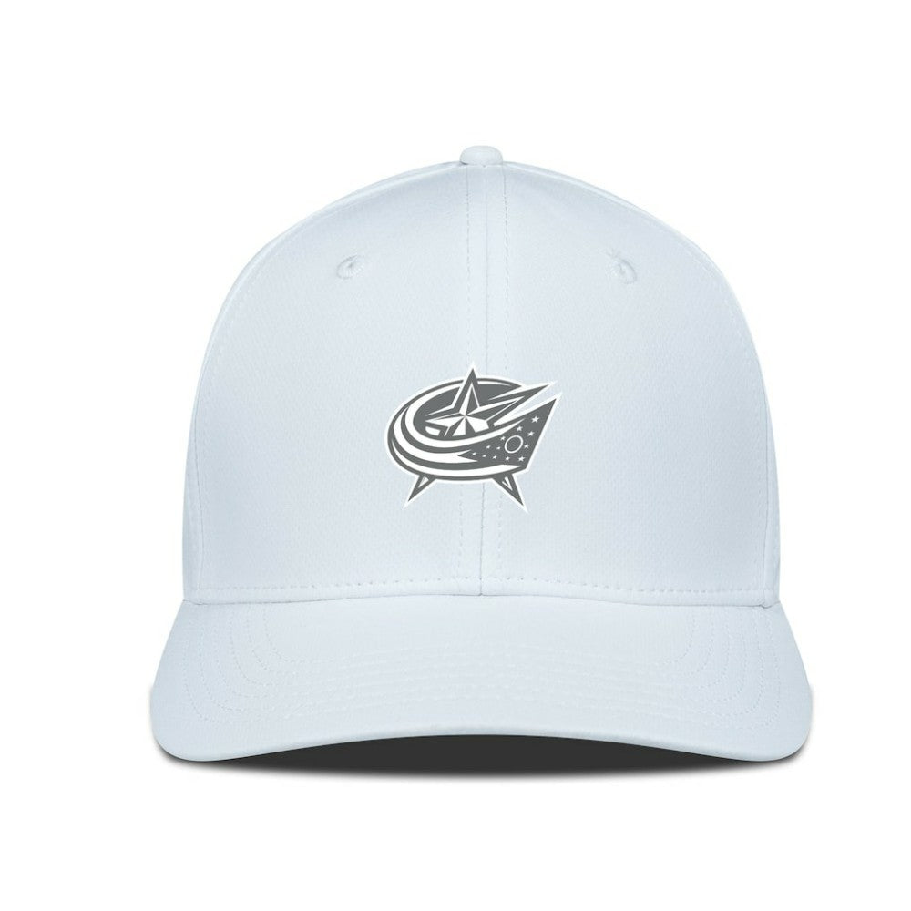 Columbus Blue Jackets Levelwear Rise Slate & Snow Structured Flex Hat Discount