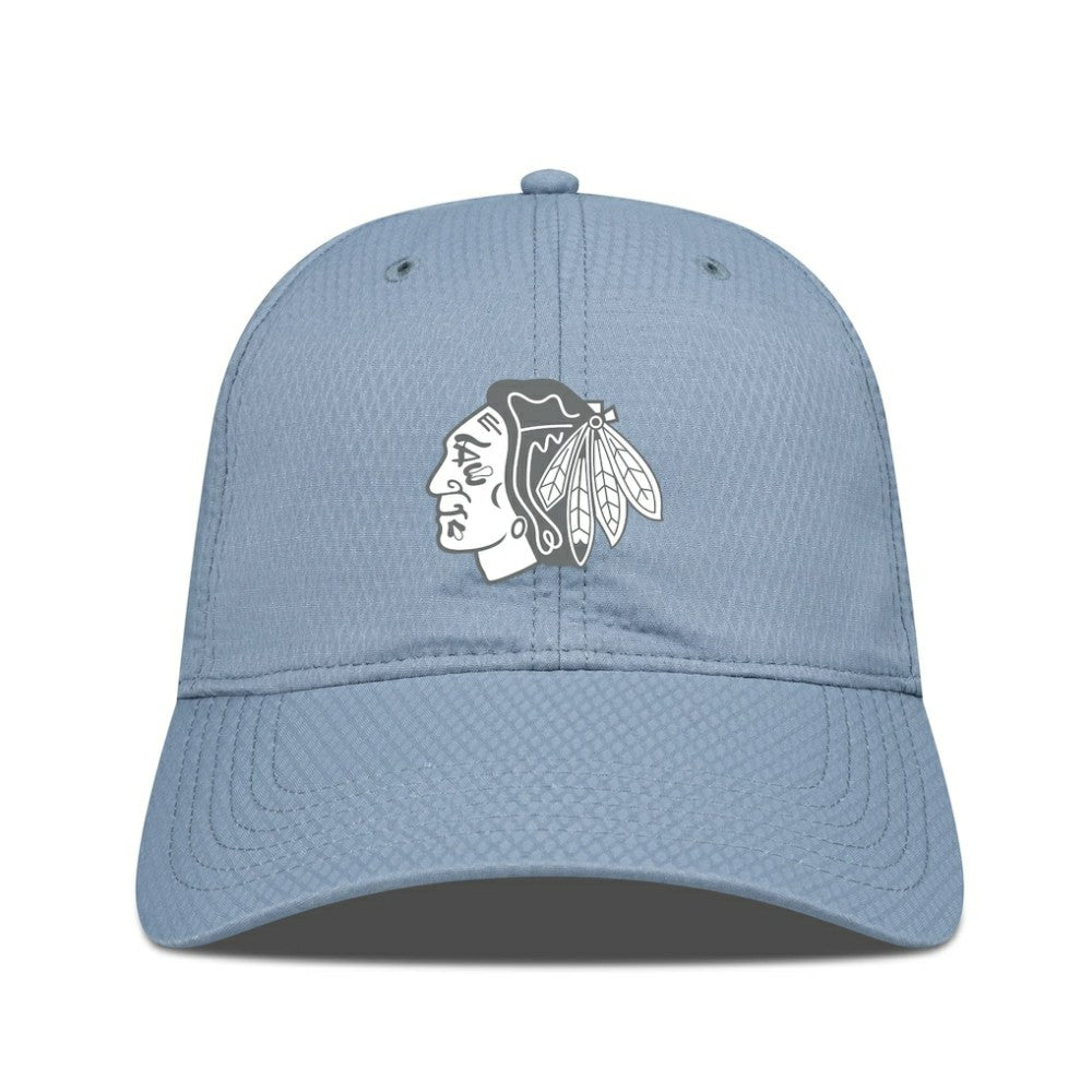 Chicago Blackhawks Levelwear Matrix Slate & Snow Unstructured Adjustable Hat Outlet