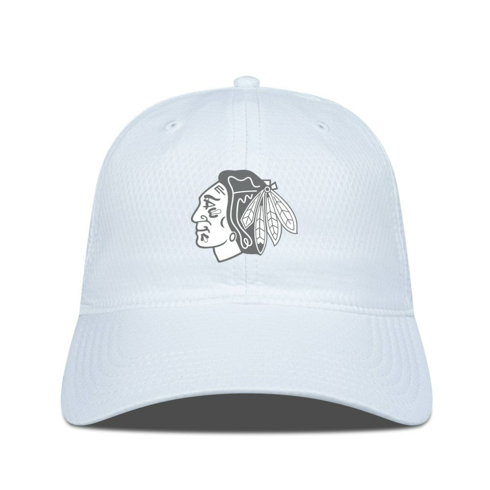 Chicago Blackhawks Levelwear Matrix Slate & Snow Unstructured Adjustable Hat Online