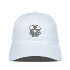 Edmonton Oilers Levelwear Matrix Slate & Snow Unstructured Adjustable Hat Discount