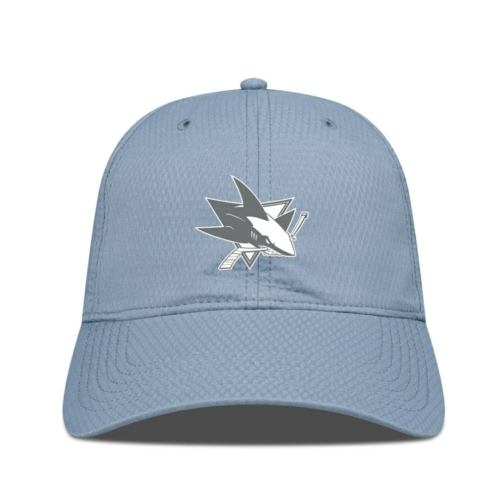 San Jose Sharks Levelwear Matrix Slate & Snow Unstructured Adjustable Hat On Sale