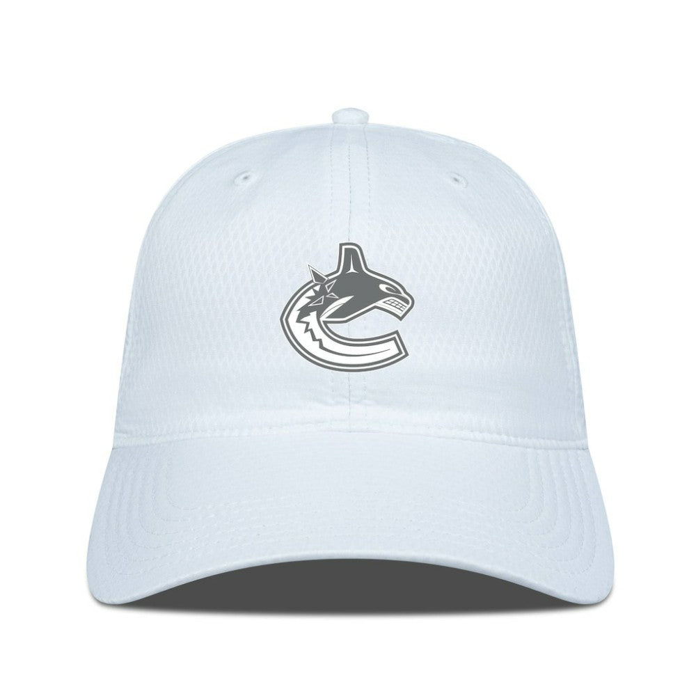 Vancouver Canucks Levelwear Matrix Slate & Snow Unstructured Adjustable Hat Discount