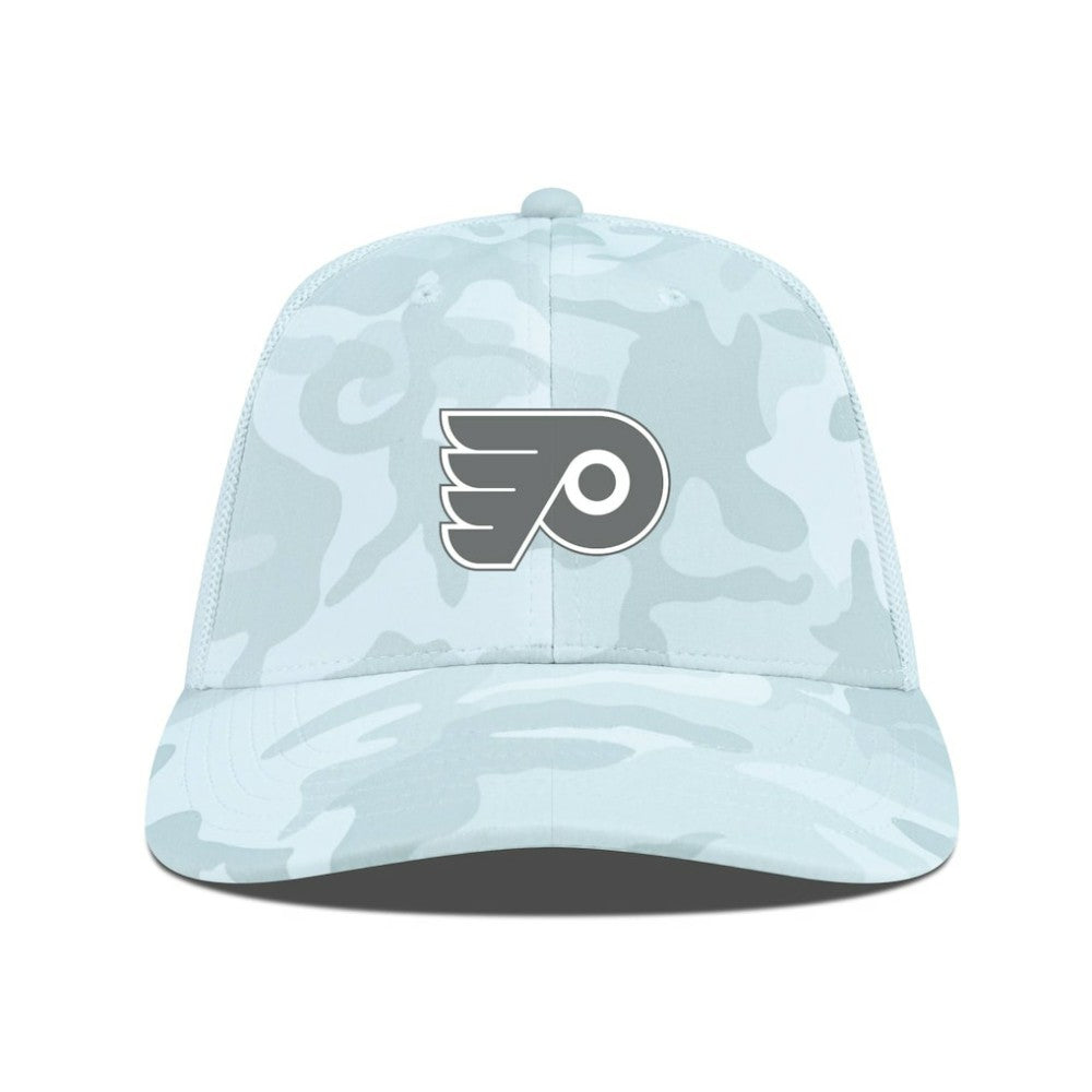 Philadelphia Flyers Levelwear Clash Slate & Snow Meshback Flex Hat Outlet