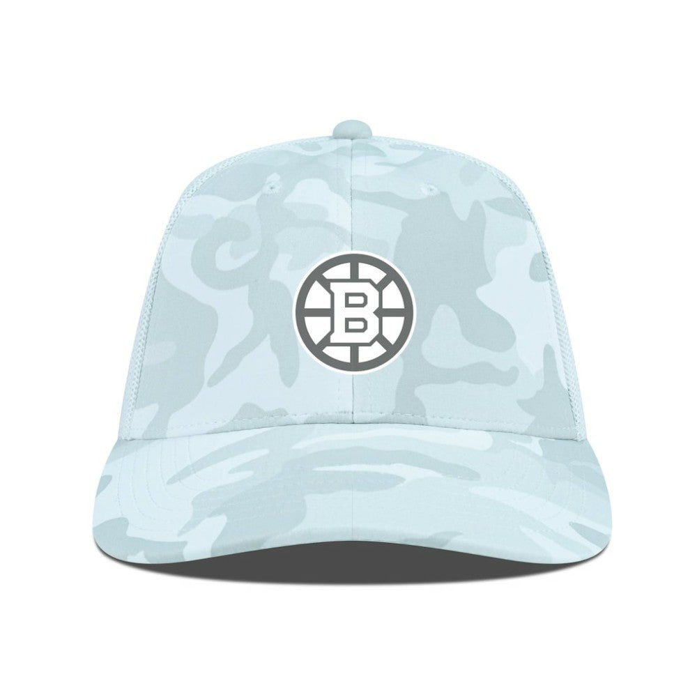 Boston Bruins Levelwear Clash Slate & Snow Meshback Flex Hat Online