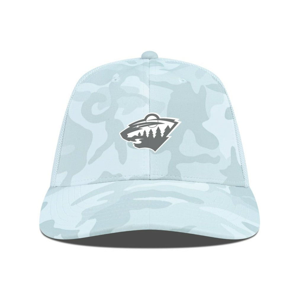 Minnesota Wild Levelwear Clash Slate & Snow Meshback Flex Hat On Sale