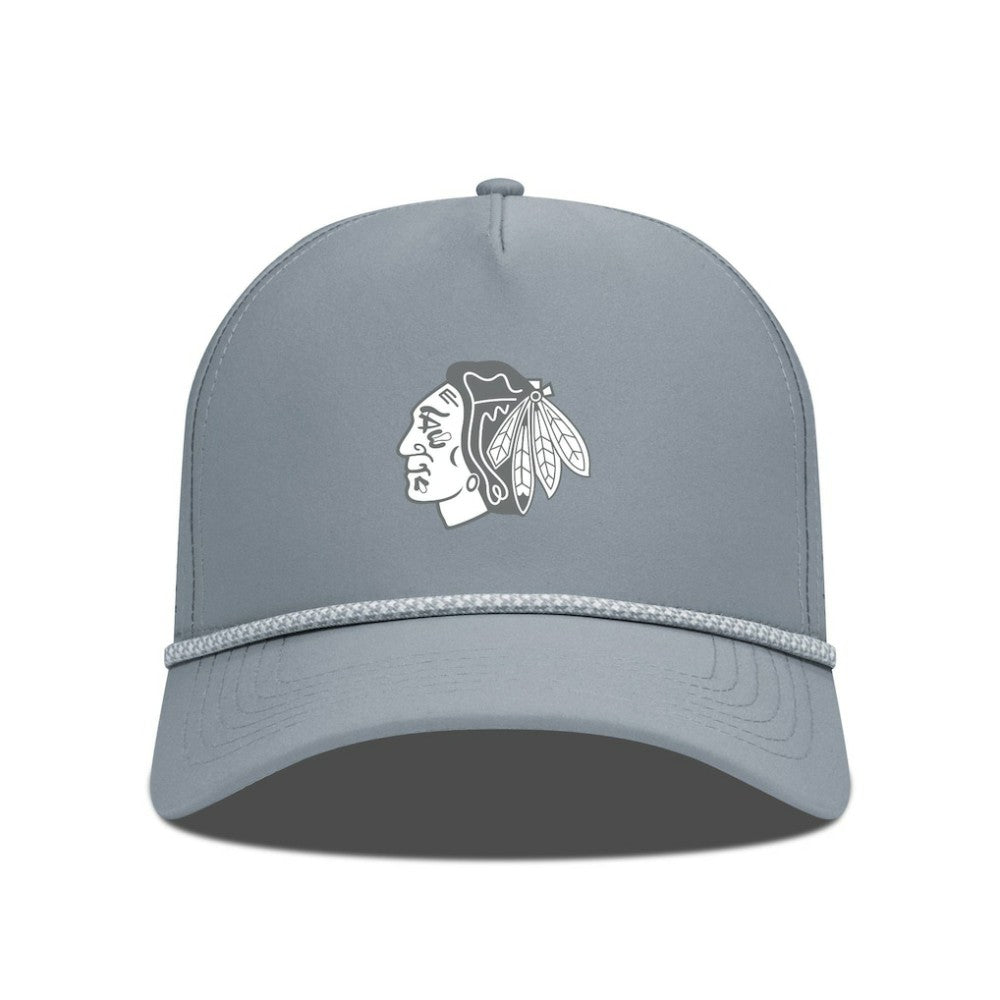 Chicago Blackhawks Levelwear Gordon Slate & Snow Rope Adjustable Hat Outlet