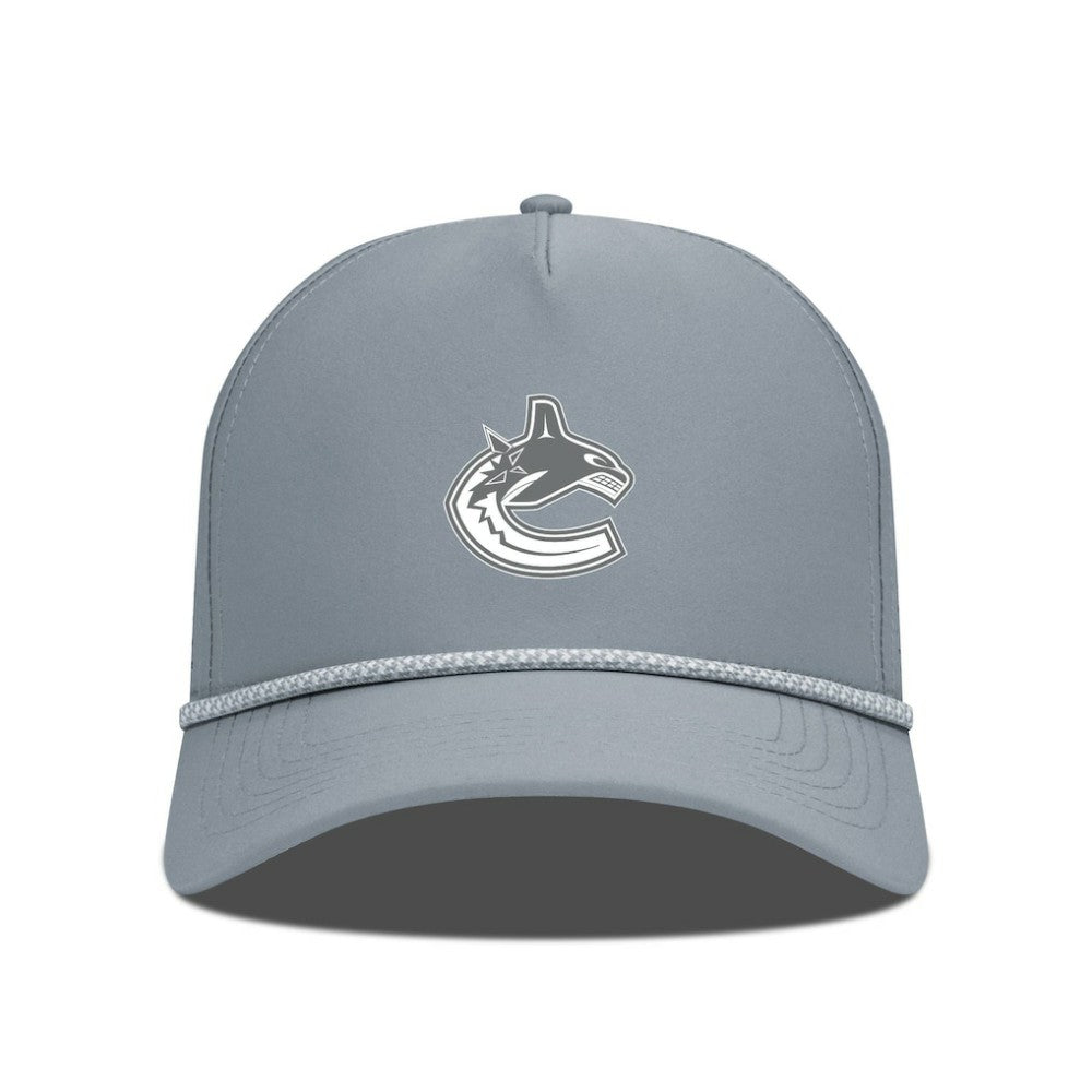 Vancouver Canucks Levelwear Gordon Slate & Snow Rope Adjustable Hat Sale