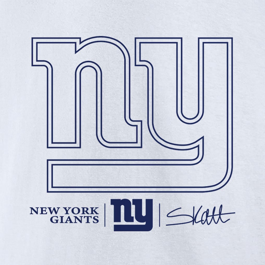 New York Giants  Cam Skattebo  Tonal Player Name & Number T-Shirt