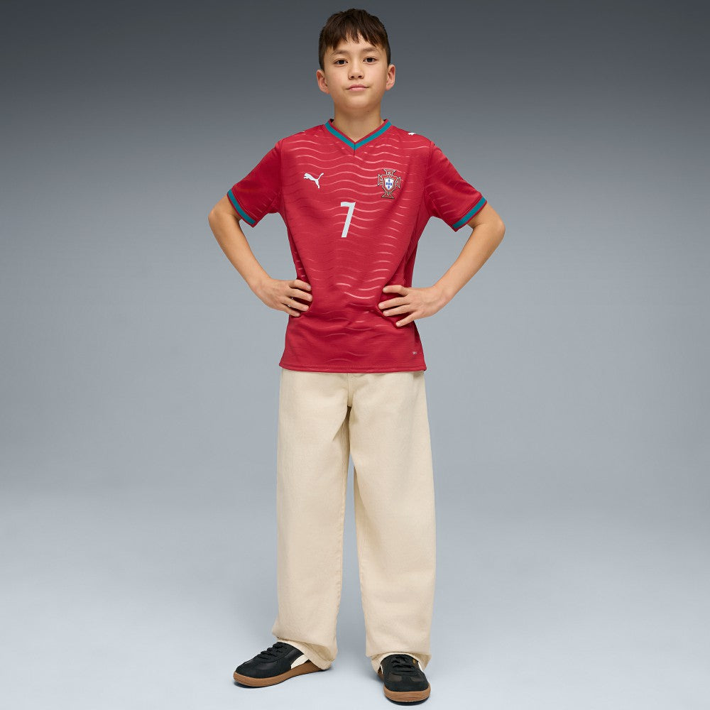 Cristiano Ronaldo Portugal National Team Youth 2026 Home Replica Jersey Red - Puma