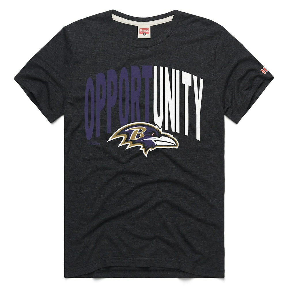 Baltimore Ravens  Homage Unisex 2025 Inspire Change Opportunity Tri-Blend T-Shirt