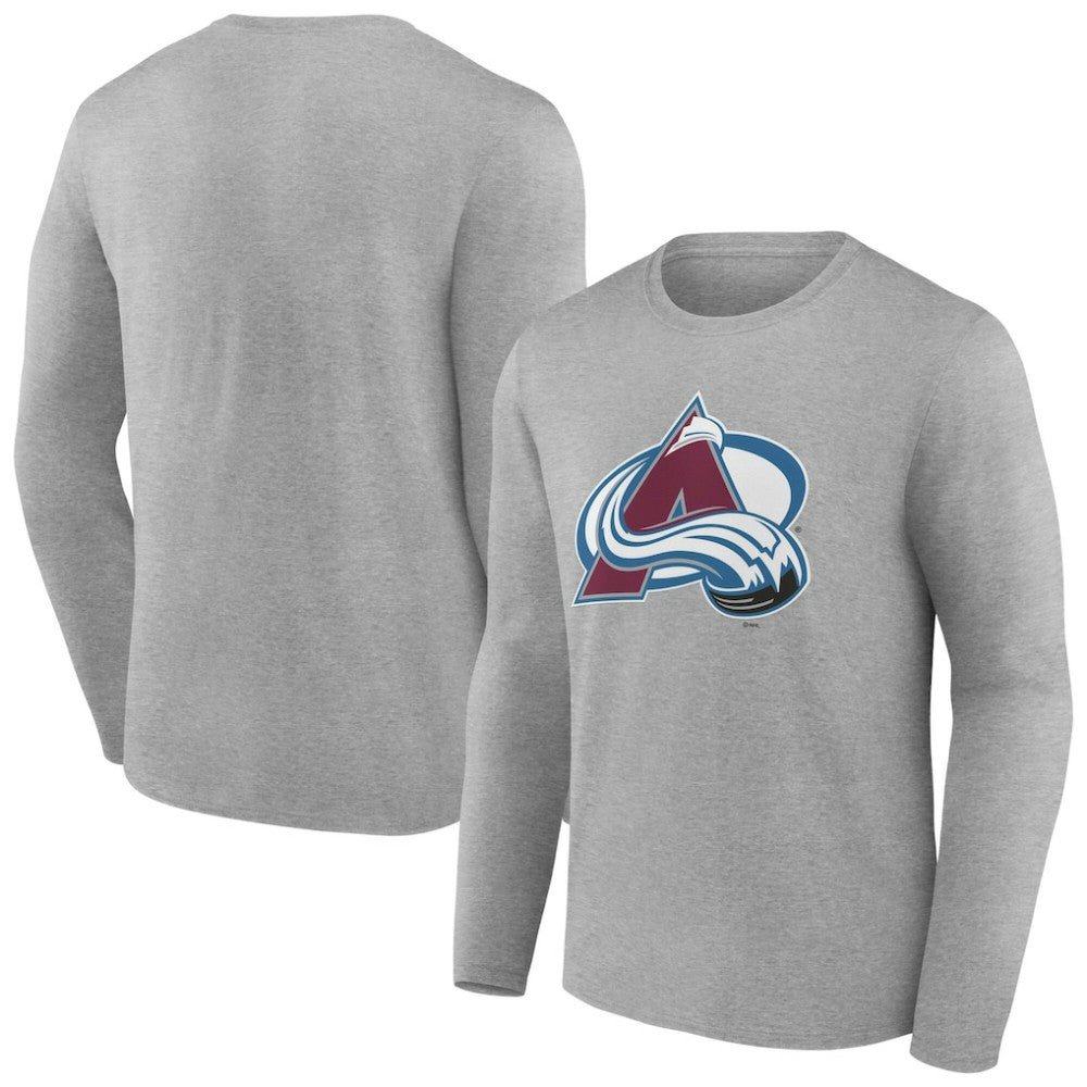 Colorado Avalanche Women's Primary Logo Long Sleeve V-Neck T-Shirt Sale