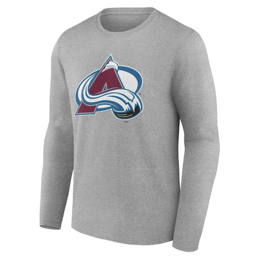 Colorado Avalanche Women's Primary Logo Long Sleeve V-Neck T-Shirt Sale