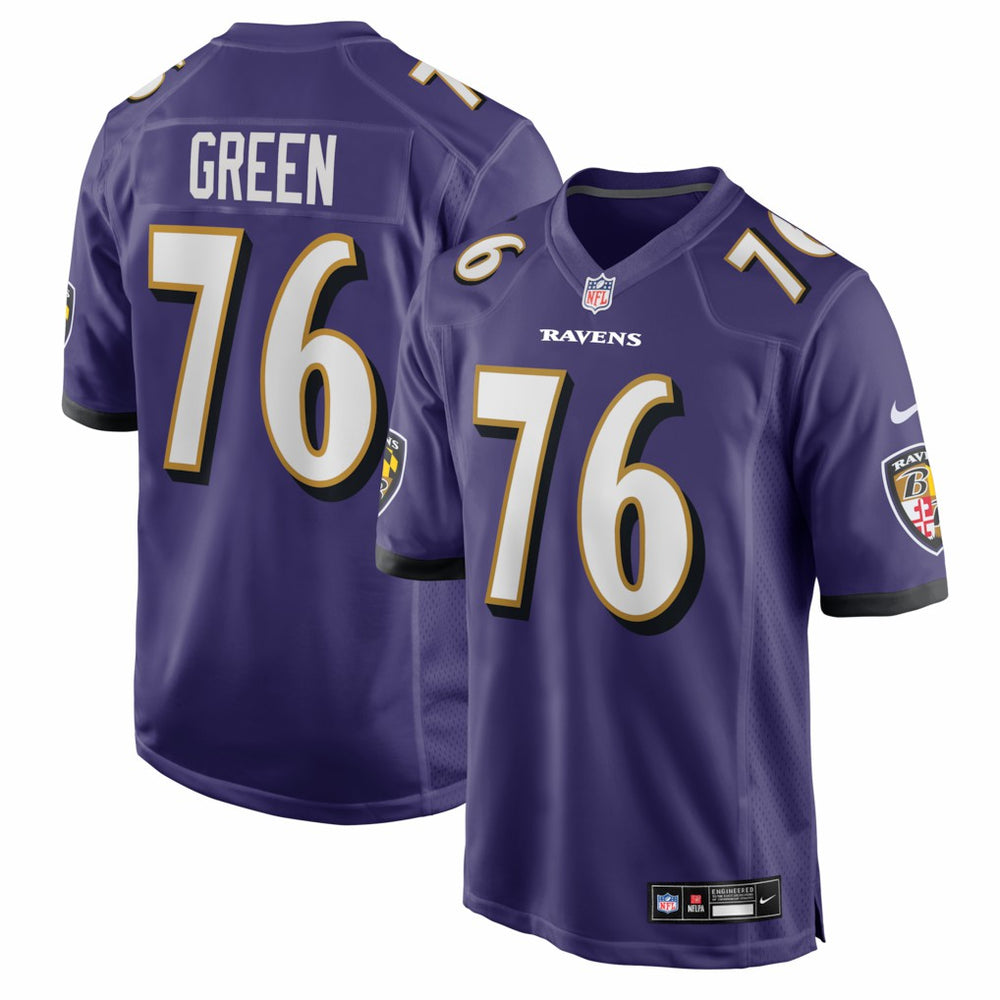 Baltimore Ravens Nike Kenyon Green  Team Game Jersey