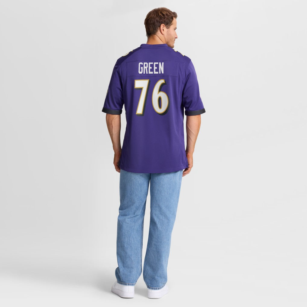 Baltimore Ravens Nike Kenyon Green  Team Game Jersey