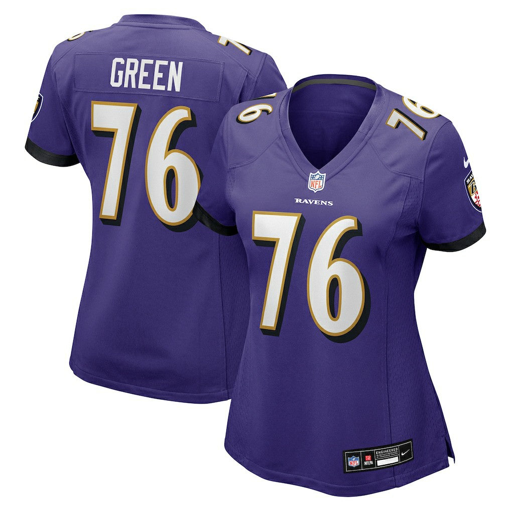 Baltimore Ravens Nike Kenyon Green  Women's Team Game Jersey