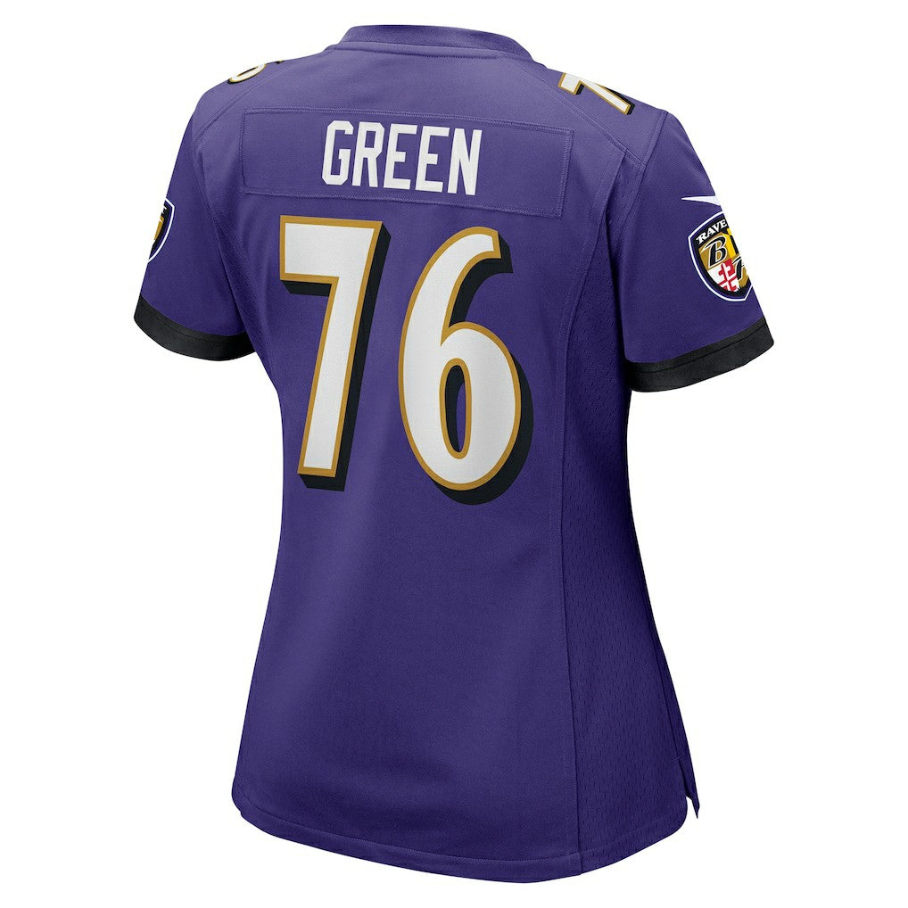 Baltimore Ravens Nike Kenyon Green  Women's Team Game Jersey