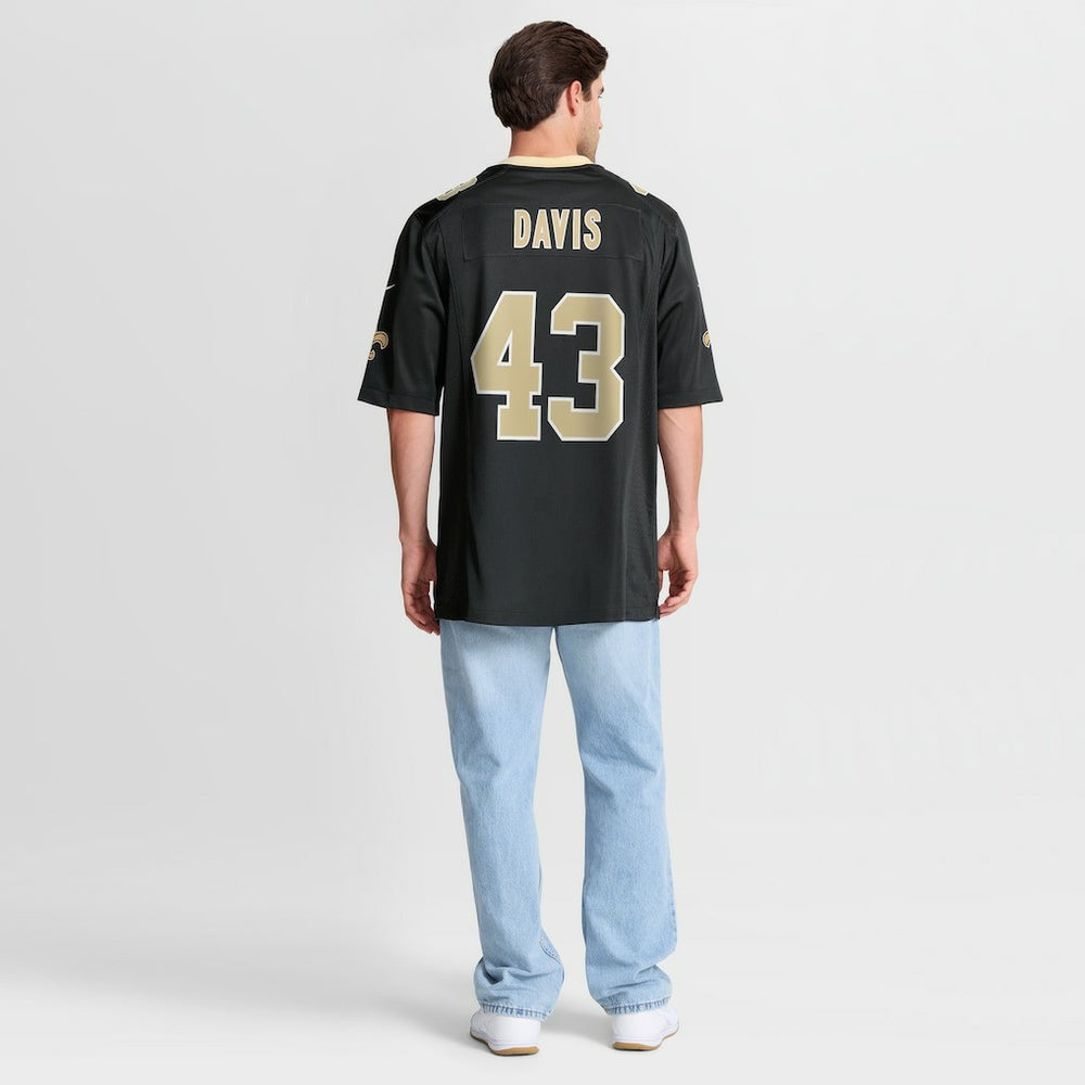 New Orleans Saints Nike Michael Davis  Team Game Jersey
