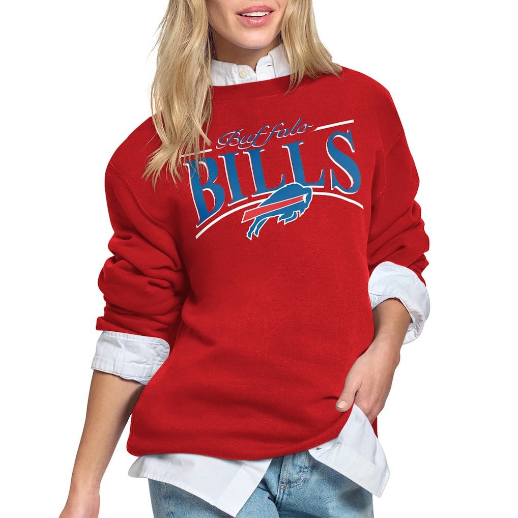 Buffalo Bills  Starter Women's Arch Stripe Fleece Sweatshirt