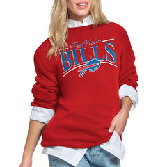 Buffalo Bills  Starter Women's Arch Stripe Fleece Sweatshirt