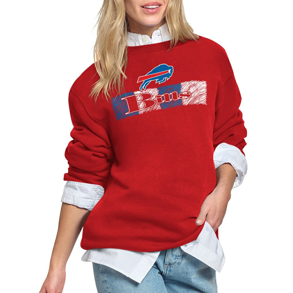 Buffalo Bills  Starter Women's Color Shading Team Logo Fleece Sweatshirt