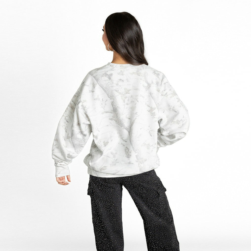 Baltimore Ravens  Gameday Couture Women's Whiteout Oversized Premium Fleece Sweatshirt