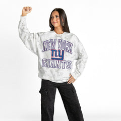 New York Giants  Gameday Couture Women's Whiteout Oversized Premium Fleece Sweatshirt