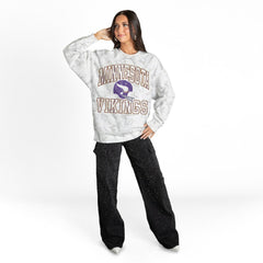 Minnesota Vikings  Gameday Couture Women's Whiteout Oversized Premium Fleece Sweatshirt
