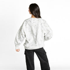 Denver Broncos  Gameday Couture Women's Whiteout Oversized Premium Fleece Sweatshirt