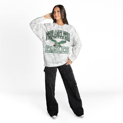 Philadelphia Eagles  Gameday Couture Women's Whiteout Oversized Premium Fleece Sweatshirt