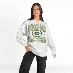 Green Bay Packers  Gameday Couture Women's Whiteout Oversized Premium Fleece Sweatshirt