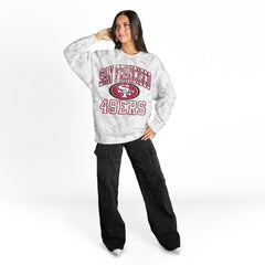San Francisco 49ers  Gameday Couture Women's Whiteout Oversized Premium Fleece Sweatshirt