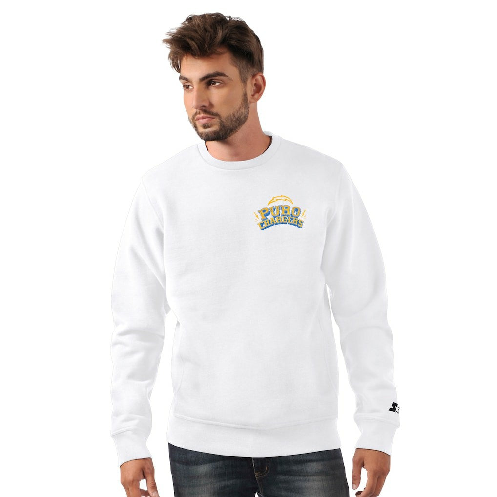 Los Angeles Chargers  Starter Classic Puro Crew Neck Sweatshirt