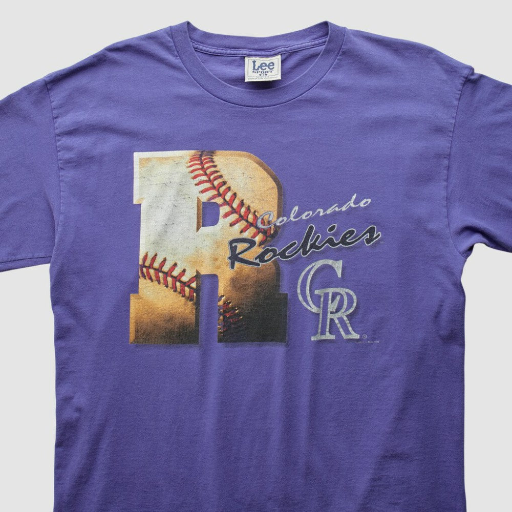 Colorado Rockies Lee Apparel 90s T-Shirt | MLB Outlet