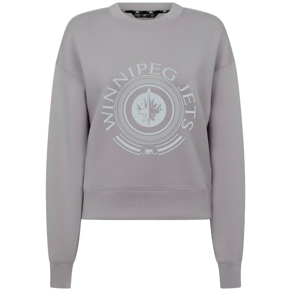Winnipeg Jets Levelwear Women's Slate & Snow Sponge Tri-Blend Sweatshirt Online