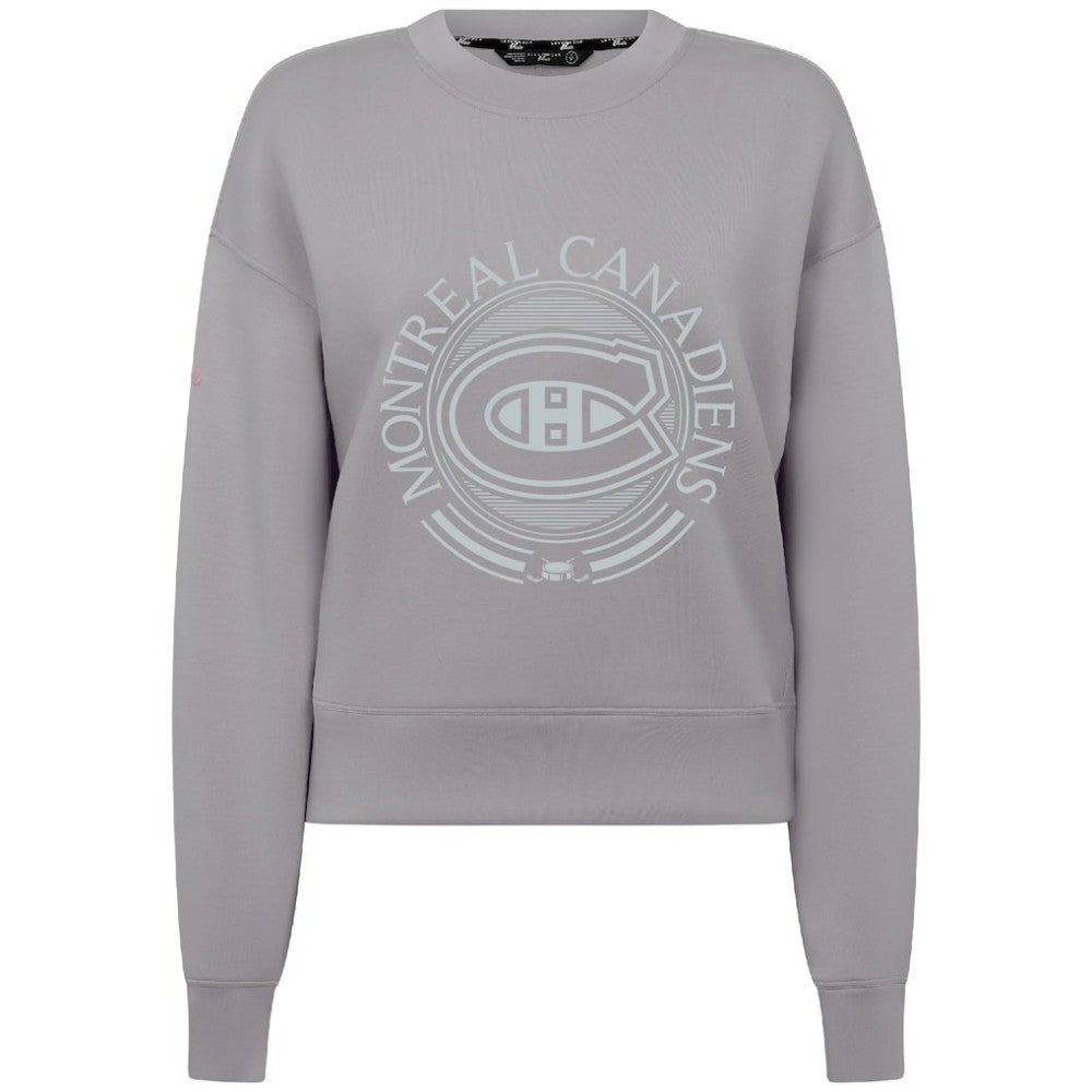 Montreal Canadiens Levelwear Women's Slate & Snow Sponge Tri-Blend Sweatshirt Outlet
