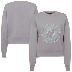 New Jersey Devils Levelwear Women's Slate & Snow Sponge Tri-Blend Sweatshirt On Sale