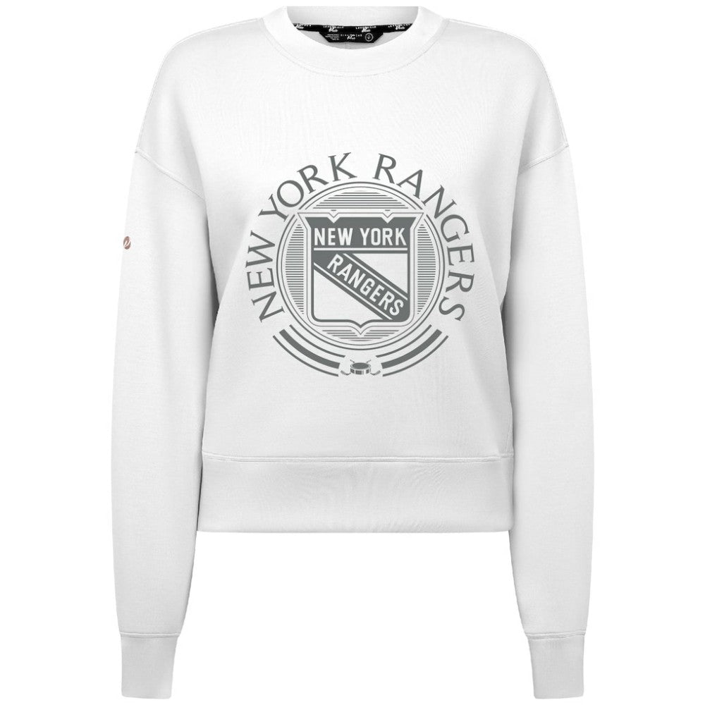 New York Rangers Levelwear Women's Slate & Snow Sponge Tri-Blend Sweatshirt Sale